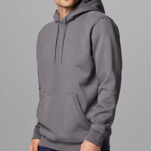 Sudadera con Capucha Gris Carbón para Hombre, Sudadera de Algodón Grueso Premium, Estilo Casual Minimalista, Ropa de Calle, Moda Cálida para Invierno - Product Image 6
