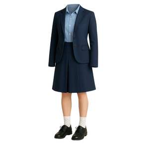 OEM School Uniform <b>Set</b> For Girls Cotton Blend Breathable Comfortable Durable Shirt Skirt <b>Blazer</b> Custom Sizes Bulk Supply - Product Image 6