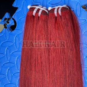 Hali Hair Supply Envío rápido Super alta calidad doble dibujado Remy recto vietnamita Trama humana teñida extensiones de un solo dibujado - Product Image 4