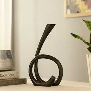 Support de bougie moderne en spirale, hauteur 10 pouces, décoration d'intérieur durable - Product Image 1