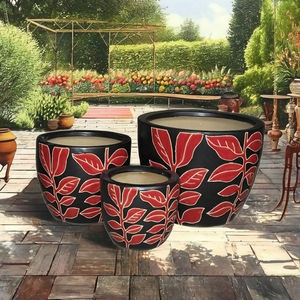 Juego de Macetas de Cerámica Blanca Vintage, 3 Macetas de 3 Niveles con Orificio de Drenaje, Ecológicas, para Plantas Verdes de Interior, Jardín de Escritorio - Product Image 6