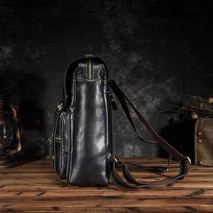 กระเป๋าเป้หนังวินเทจสไตล์มินิมอล กันน้ำ ป้องกันการโจรกรรม ใส่แล็ปท็อปได้ หนังแท้ รุ่น LBP-0327 - Product Image 5