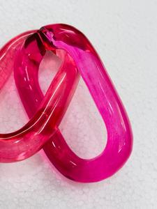 Chaînes en résine époxy transparente artistique de haute qualité, multicolores, taille S, pour décoration murale, bricolage, artisanat de Noël - Product Image 2