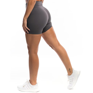 Shorts Deportivos de Cintura Alta para Mujer, Transpirables, Ecológicos, de Secado Rápido, Acanalados, para Gimnasio, Fitness, Yoga, Verano - Product Image 3
