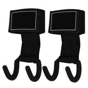 Ganchos de Neopreno para Levantamiento de Pesas, con Barra de Metal, Antideslizantes, para Entrenamiento Físico, Accesorios de Levantamiento de Pesas - Product Image 1