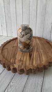 Seashell Resin <b>Vase</b>, Coastal Beach Decor, <b>Small</b> Shell <b>Vase</b>, Handmade Gulf Coast Decor, Nautical Home Decor, Ocean Inspired Beach - Product Image 3