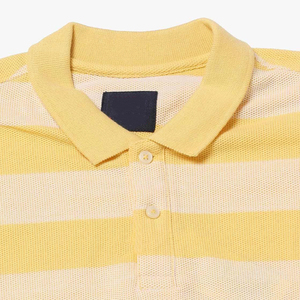 Men's Solid Color Knitted Short Sleeve <b>Polo</b> <b>Shirt</b> Casual Style with Button Placket and Collar Trim Detail - Product Image 6