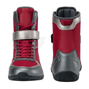 Zapatillas de Boxeo de Piel de Caña Alta Color Carbón, Calzado Cómodo para Entrenamiento en el Ring, Antideslizantes con Cordones y Soporte de Tobillo - Product Image 5