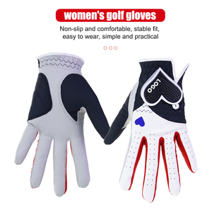 Factory Direct OEM Logo Design Cabretta <b>Leather</b> Golf <b>Gloves</b> for <b>women</b> Custom Best Durable Breathable Golf <b>Gloves</b> - Product Image 1