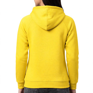 Sudadera con Capucha TRIARROW EXPORTS, Lisa, Amarilla, de Algodón, Forro Polar Ecológico, Estilo Urbano, Personalizable, para Hombre - Product Image 2