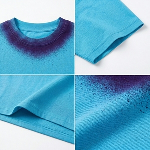 Wholesale Drop Shoulder Streetwear T-Shirt High Quality <b>Bleach</b> <b>Spray</b> Effect Tee Custom Branding Sialkot Factory - Product Image 6