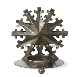 <b>Star</b> Shaped Metal Frame Tealight Holder Decor Gold Powder Coating Unique Metal Tealight Holder Blank Sublimation - Product Image 2