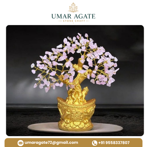 Árbol de Feng Shui de Cuarzo Rosa, Cristal Curativo Hecho a Mano, Piedra Semipreciosa Natural, Decoración para el Hogar, Regalo, Venta al Por Mayor - Product Image 2