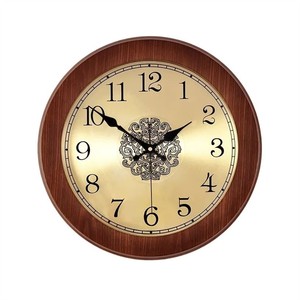 Traditional Teak Wood Brass Inlay Round Pendulum <b>Wall</b> <b>Clock</b> Wholesale-Moradabad - Product Image 3