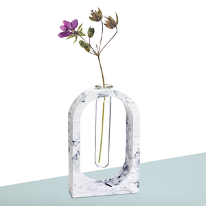Kit de vase artisanal en pierre effet marbre, décoration minimaliste DIY pour le bureau, la maison et cadeau créatif - Product Image 2