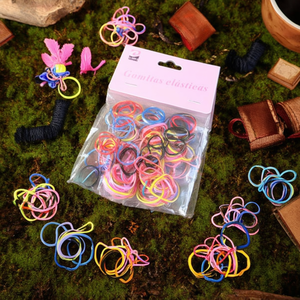 Bandas Elásticas de Colores Mnj, 12 Piezas, Lazos para el Cabello, Bandas Elásticas para el Cabello - Product Image 2