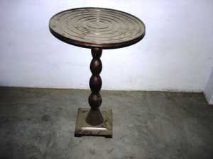<b>Round</b> Accent Side <b>Table</b> Wood <b>Console</b> <b>Table</b> Pedestal End <b>Table</b> for Living Room Bedroom Small Space - Product Image 1