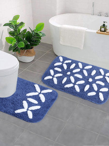 Tapis de toilette en forme de U, personnalisé, ultra doux, floral, absorbant, antidérapant, lavable en machine, très populaire et unique - Product Image 1