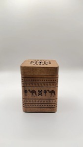 Porte-encens en bois découpé au laser, diffuseur d'aromathérapie avec bol métallique, décoration de bureau parfumée - Product Image 3