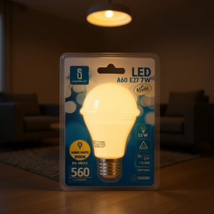 Lampadina LED A60 E27 7W 3000K Bianco Caldo 560 Lumen per Retrofit e Aggiornamento - Product Image 3