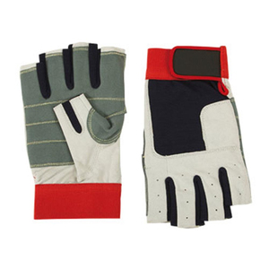 Gants de navigation à doigts coupés en cuir respirant, gants de bateau en cuir synthétique pour hommes à doigts courts, prix de gros abordable - Product Image 2