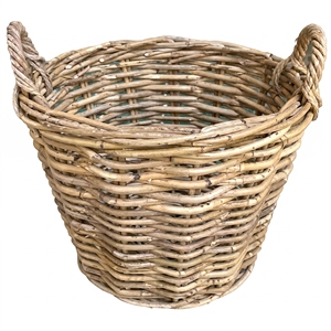 Cesta de Mimbre Natural con Asas, Contenedor de Almacenamiento Flexible para Armario, Organizador Rústico Ecológico para el Hogar y Exhibición Minorista - Product Image 1