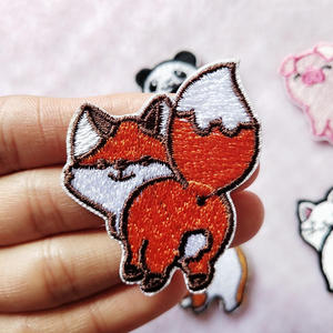 Factory Direct Custom Embroidery Patches Iron On Rose Badge 3D Embroidered Floral Fabric Patch for Hats Caps Bags <b>Jackets</b> DIY - Product Image 4