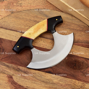 Professional Ulu <b>Knife</b> Handmade Curved Blade Hunting Camping <b>Knife</b> Custom <b>Handle</b> Wholesale Supplier - Product Image 3