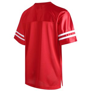 เสื้อฟุตบอลคลาสสิกสำหรับผู้ชาย ผ้าตาข่ายระบายอากาศดี แบบเรียบ สามารถสั่งทำได้ เสื้อยืดออกกำลังกายแบบยูนิเซ็กซ์ เสื้อกีฬา เสื้อลำลอง ชุดออกกำลังกาย - Product Image 3