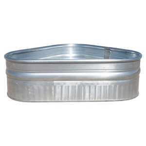 อ่างอาบน้ำโลหะหลายขนาดดีไซน์อ่างอาบน้ำในร่มพร้อมที่จับด้านข้างดีไซน์สีโลหะชุบสังกะสีจำนวนมาก - Product Image 3