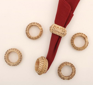 High Quality Napkin Rings Made of Rattan for <b>Table</b> Decoration Napkin Ring Christmas Napkin Rings Wedding - Product Image 1