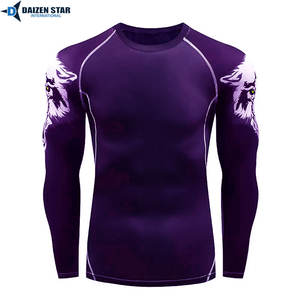 Camiseta de Artes Marciales de Manga Larga con Protección UPF50, Transpirable, Absorbente de Sudor, Compresión, Secado Rápido, Características Atléticas - Product Image 5