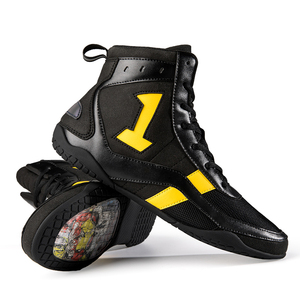 Chaussures de boxe à cheville rembourrée pour séances de sparring longues et sans douleur, avec soutien de la voûte plantaire, orthopédiques professionnelles - Product Image 4