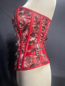 เสื้อครอเซ็ทวินเทจสำหรับผู้หญิง เซ็กซี่ กระชับสัดส่วน ระบายอากาศได้ดี ครอเซ็ทหนังทันสมัยสำหรับสาวพลัสไซส์ - Product Image 5