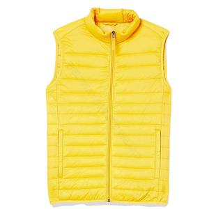 Chaqueta acolchada de nailon 100% informal para hombre, chaleco de alta calidad, capucha transpirable, cremallera, cuello redondo, ropa exterior de invierno, servicio OEM disponible - Product Image 1