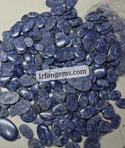 Lote de Cabujones de Jaspe Azul Natural, Piedra Preciosa de Granito Jaspe Azul, Cabujones Sueltos para Joyería - Product Image 1