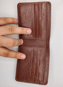Carteras de Cuero Genuino con Logotipo Personalizado para Hombre, con Protección RFID, Múltiples Ranuras para Tarjetas, Forro Suave, Diseño Premium, Venta al Por Mayor, OEM - Product Image 3