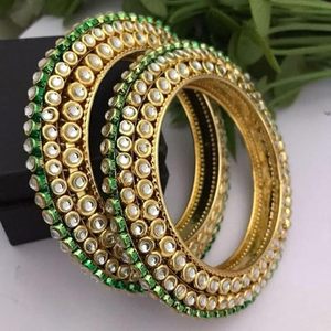 Gold Plated Alloy <b>Bangle</b> <b>Bracelets</b> with Zircon Stones Geometric Design Trendy Ethnic Wedding Jewelry Set for Women - Product Image 4