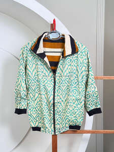 Nouvelle arrivée tendance veste réversible pour femmes double style imprimé géométrique léger vêtements d'extérieur décontractés à la mode Streetwear - Product Image 2