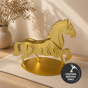 Statue finished with a beautiful gold color using high quality PVD <b>Titanium</b> Gold coating service - Product Image 1