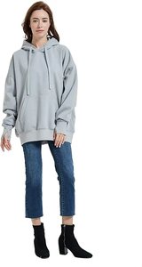 Sudadera con Capucha Impermeable 100% Algodón, Sudadera de Moda para Mujer, Diseño Holgado para Invierno - Product Image 4
