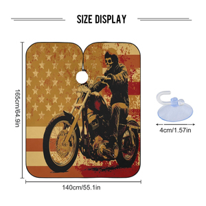 Cape de Coiffeur Professionnelle Imperméable en Polyester pour Salon, avec Fermeture de Cou Ajustable et Personnalisable par Sublimation - Product Image 3