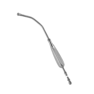 Tubo de succión para el cuero cabelludo con mango y conector de punta, instrumento quirúrgico autoclavable de acero inoxidable de alta calidad - Product Image 1