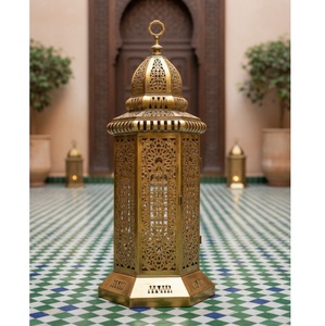 Lanterne marocaine de qualité supérieure, noir mat, nouveau design, lanterne marocaine, décoration de table pour mariage à domicile, lanterne marocaine - Product Image 6