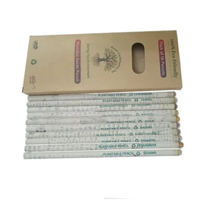 Caja de 10 Lápices con Semillas Impresas en Papel Reciclado Ecológico de Paramount Corporation, Set de Regalo Promocional para Empresas - Product Image 3