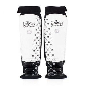 Precio al por mayor Nuevo estilo Protector de espinilla Fairtex de cuero PU rojo para entrenamiento de Kickboxing en todas las estaciones - Product Image 1