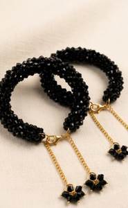 New Style Floral Beaded <b>Bracelets</b> Red <b>Crystal</b> Rhinestone Gold Plated <b>Women's</b> Wedding Bridal Party Wear Fashion Bangle 2026 - Product Image 2