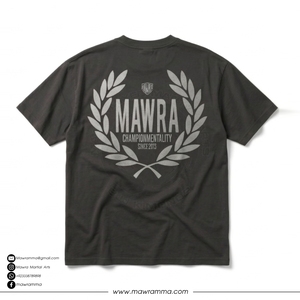 MAWRA Camiseta de manga corta para hombre de artes marciales mixtas, corte regular, cuello redondo, jersey de algodón, ropa informal transpirable con estampado de logotipo - Product Image 4