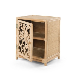 Mesita de noche de mimbre hecha a mano natural, mesitas de noche de mimbre OEM, embalaje de correo al por mayor, precio directo de fábrica desde Vietnam - Product Image 3