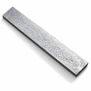 เหล็กดามัสกัสลายหยดน้ำแบบทำมือ ขนาด 10x2 นิ้ว สำหรับทำมีดและงานฝีมือ - Product Image 1